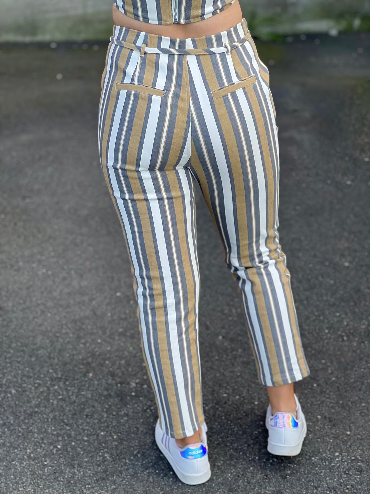 Set Me Free Striped Twill Pants