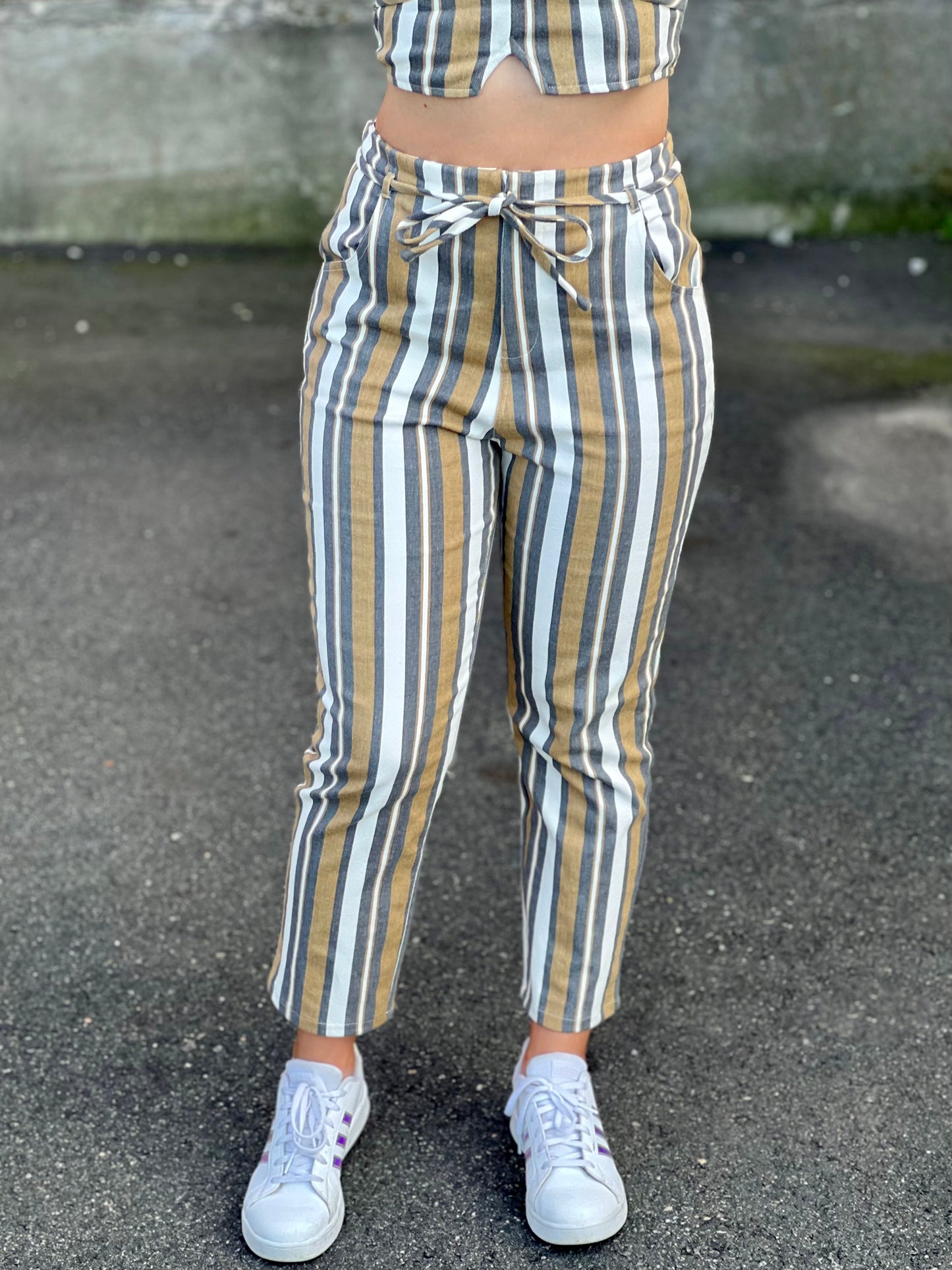 Set Me Free Striped Twill Pants