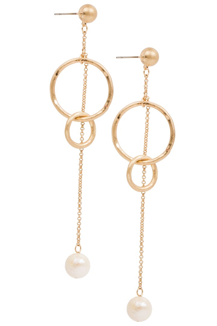 Balanced Pearl Drop Earring