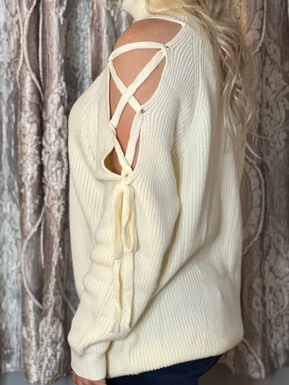 Tied Together Turtleneck Sweater