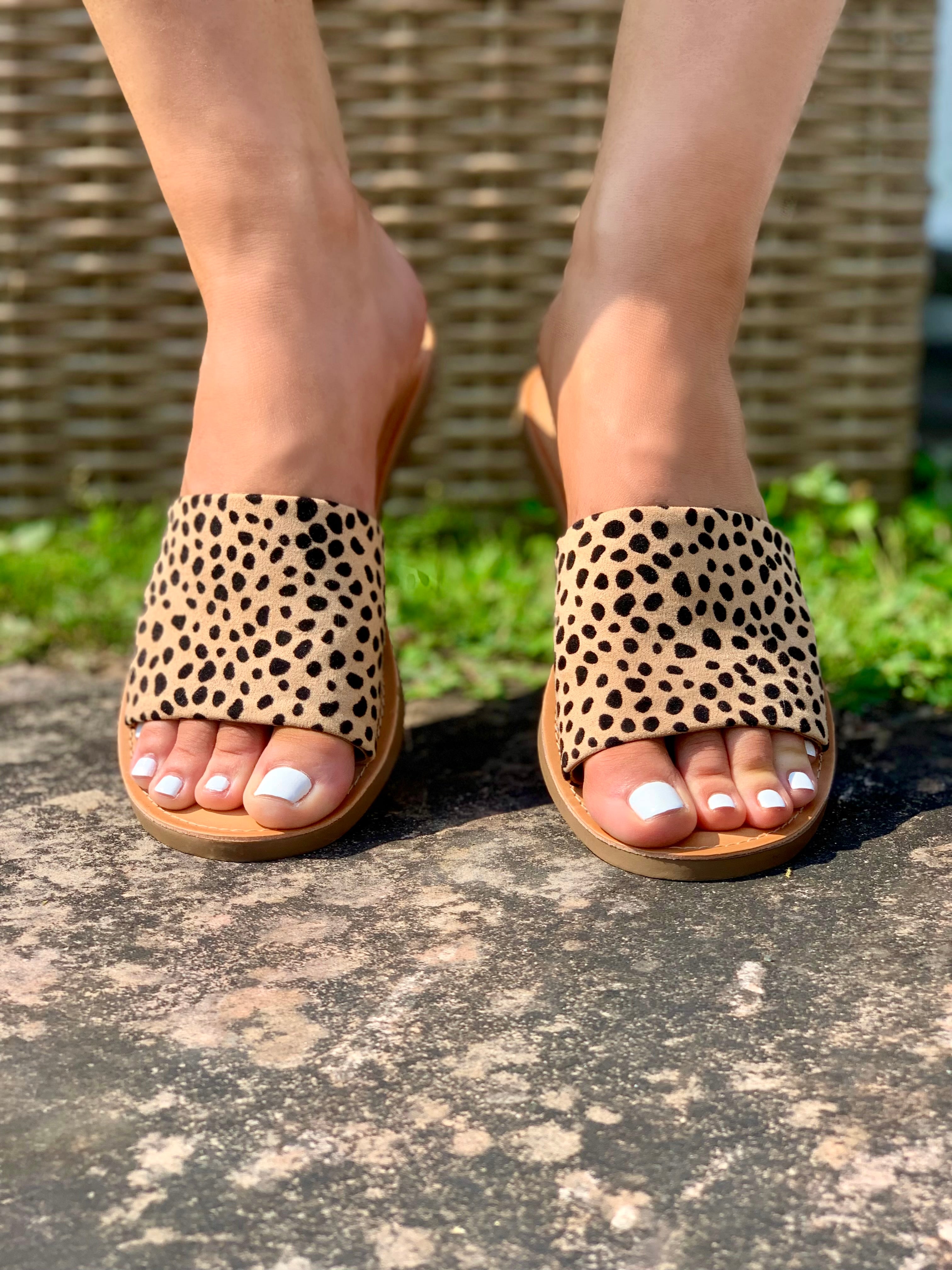 Cheetah Slide Sandals Blush Ivy Boutique