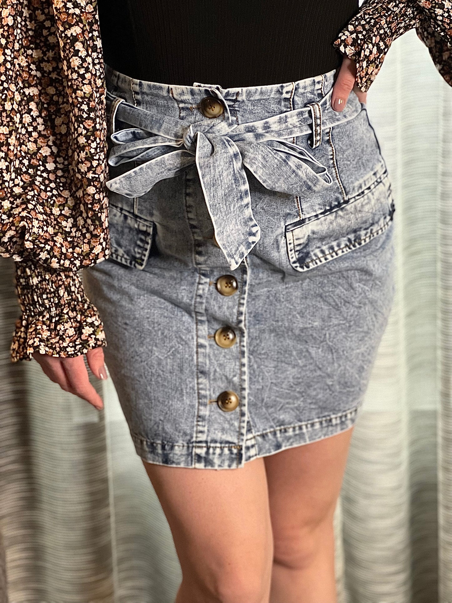 Adore You Denim Mini Skirt